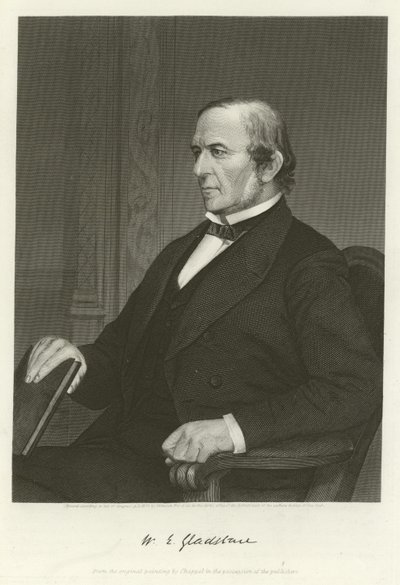 William Ewart Gladstone, homme politique libéral britannique - Alonzo Chappel